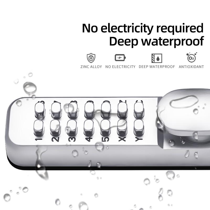 Mechanical Password Lock Digital Button Keyless Password Combination Security Intelligent Mechanical Door Lock Waterproof