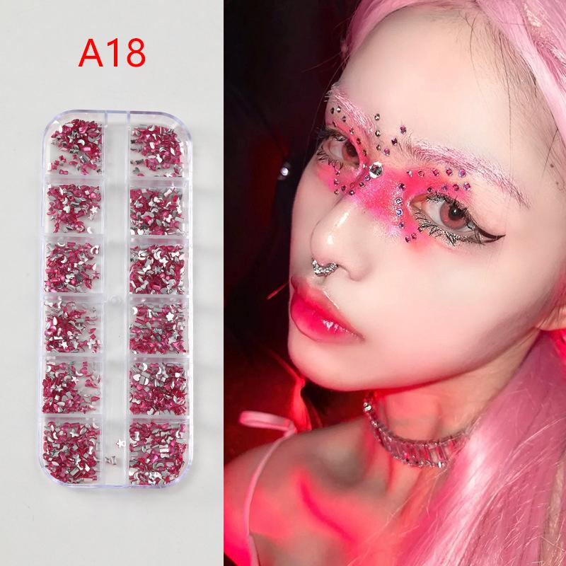 Кристальные татуировки для лица, фестивальные украшения, самоклеящиеся наклейки с драгоценными камнями для тела, стразы для макияжа, наклейки на лицо и глаза для вечеринки