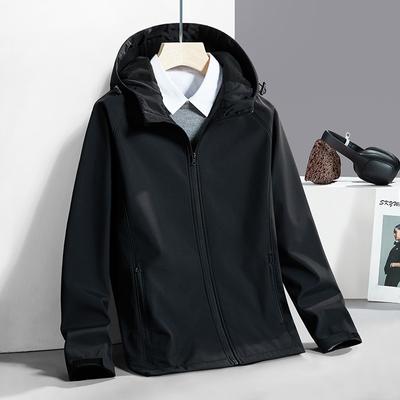 Новая куртка Soft Shell Outdoor для мужчин и женщин, осень и зима, однотонная флисовая куртка с одной стороны