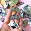30Pcs/Pack Chinese Vintage Bamboo Fan Acrylic Connector Charms Bulk Wholesale Calligraphy Art Pendant For Earring Jewelry DIY