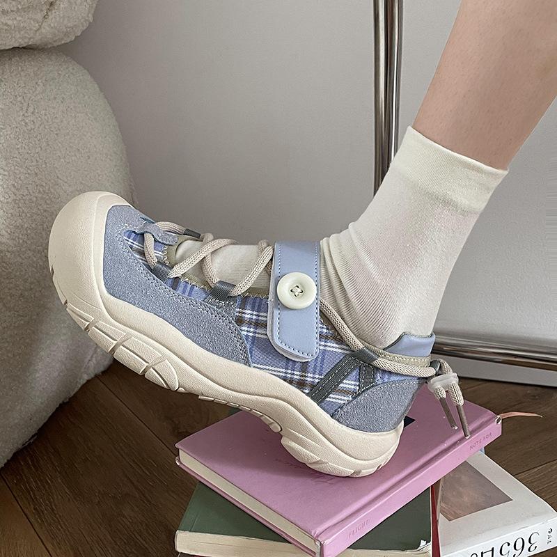 Знаменитости из Интернета в универсальных студенческих повседневных кроссовках с большой головкой для женщин 2025 года, новые популярные весенне-осенние уродливые милые кроссовки для доски