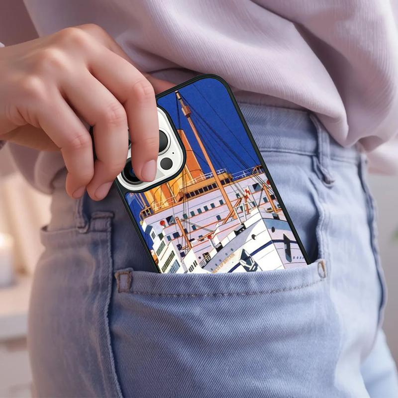 Classic Liners Ships Phone Case For iPhone 17 Air 15 16e 14 13 Pro Max Coque 12 11 Pro Max PLUS cover