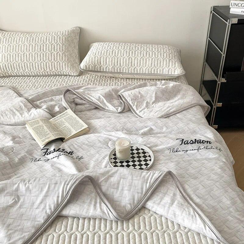 Летнее одеяло, латексные простыни и наволочки, комплект постельного белья, тонкое одеяло, защитный чехол для матраса, роскошное одеяло, покрывало