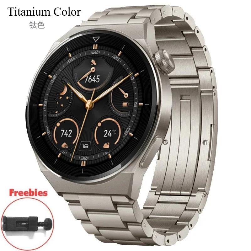 Ремешок из титанового металла для часов HUAWEI Watch 3 Pro, новый браслет 22 мм для HUAWEI GT 3 46 мм/GT3/GT 2 46 мм/GT2 Pro, браслет