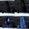 Simple Install For Honeycomb Car B Pillar Waterproof Decal for All Vehicles
