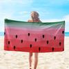 Пляжное полотенце с рисунком арбуза Пляжное полотенце с узором Защита от солнца и ветра Подходит для бассейна Кемпинга Поездок Плед