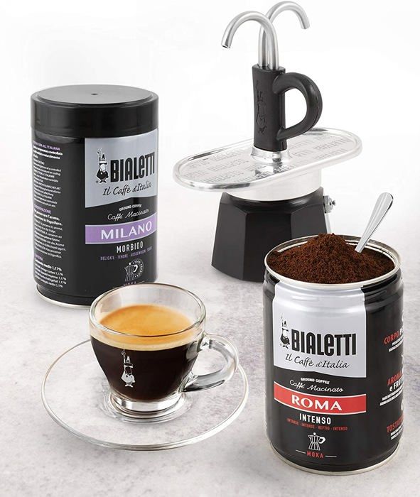 Cafetière - Bialetti - Mini Express - Aluminium - 2 Tasses - Réutilisable