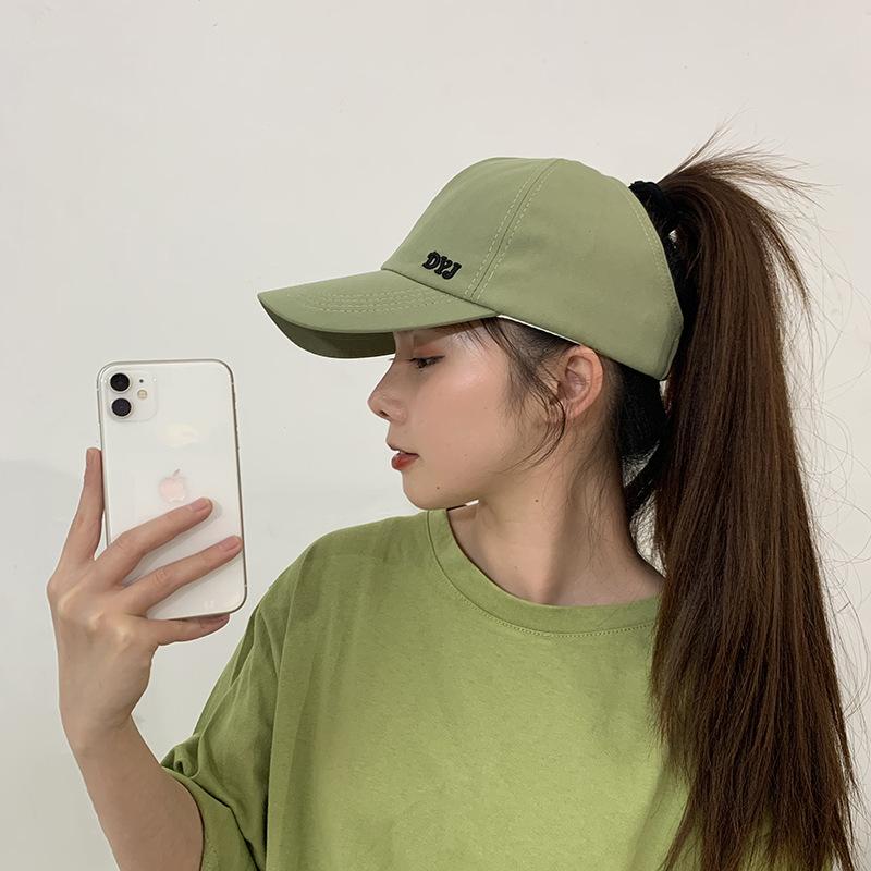 Бейсболка с высоким хвостом женская летняя солнцезащитная, защита от солнца, кепка с открытым верхом, уличная маска для лица, защита от УФ-лучей, солнцезащитная шляпа