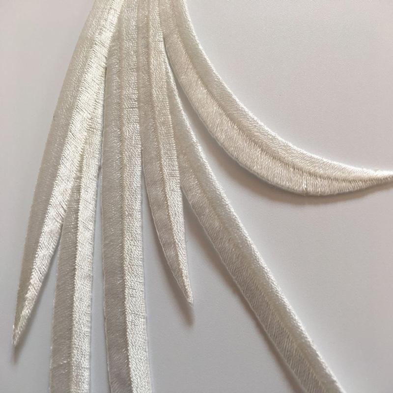 4 шт./компл. вышитый животный чонсам синий феникс своими руками вышитая нашивка аппликация в китайском стиле