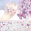 1Pc Lasting Butterfly Tattoo Stickers Cute Cartoon Temporary Tattoos Kid Children Stickers Flower Fake Tattoo Body Art
