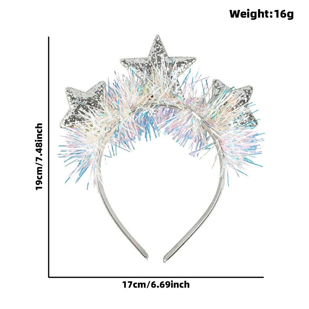 Sweet New Year Decorative Headband Sequin Christmas Headpiece  Countdown Photos