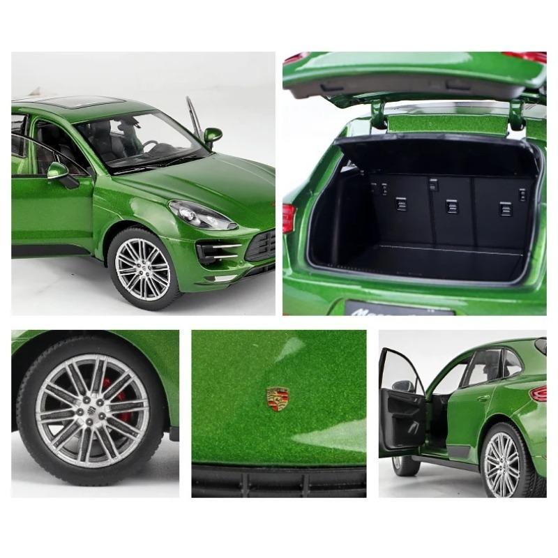 Welly 1/24 Porsche Macan Turbo SUV Alloy Car Diecasts & Toy Vehicles Car Model Miniature Scale Model Car Toy for Children