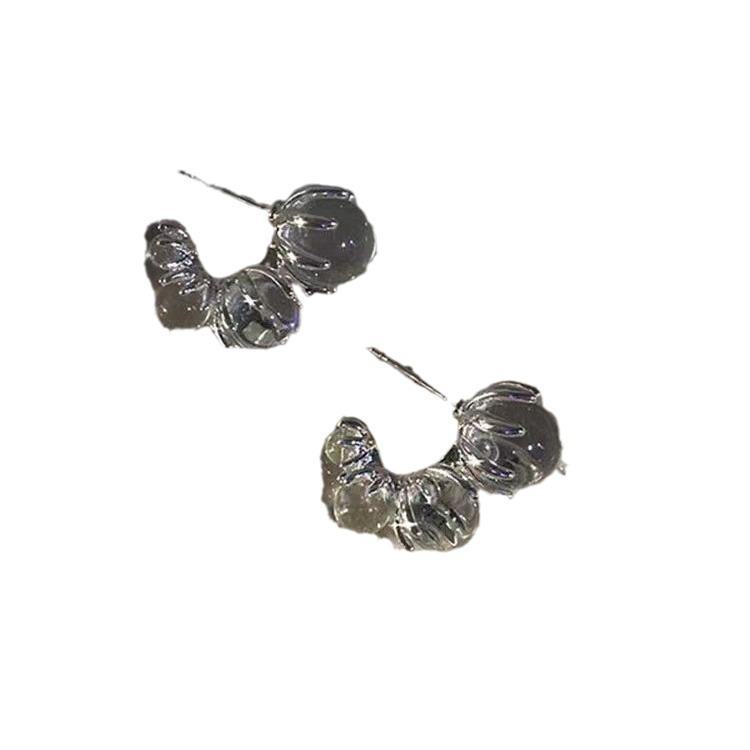 Iceland Night - Summer Ice Crystal Bead Earrings, 2025 Trendy Design.
