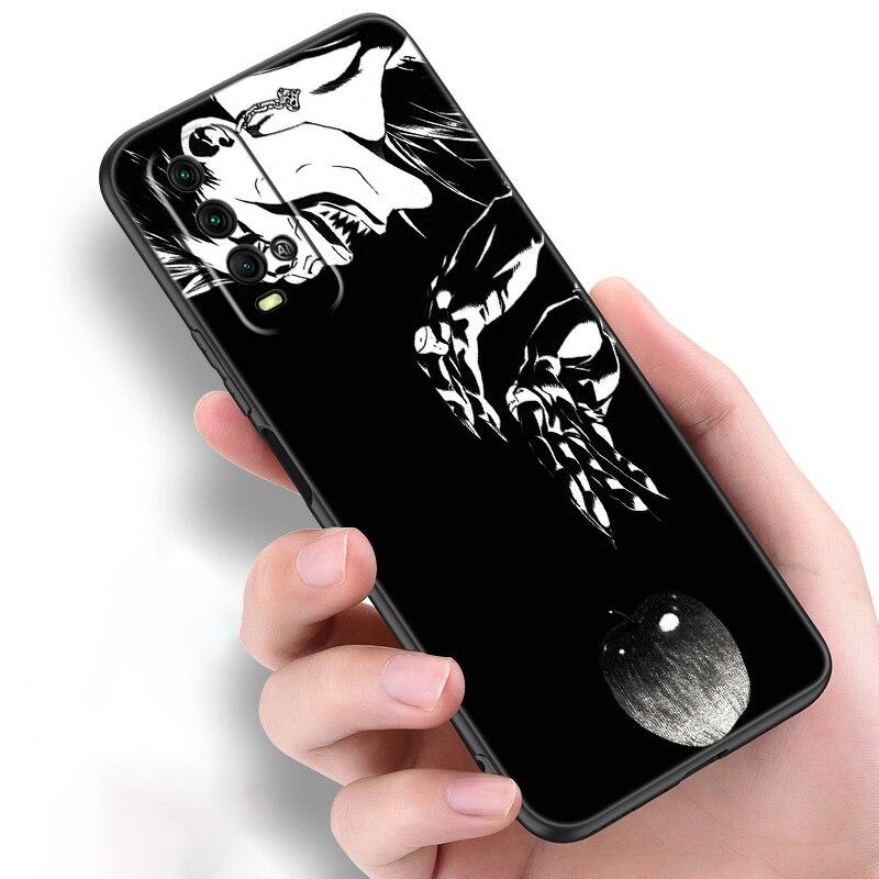 Силиконовый чехол для телефона с аниме Манга Death Note Ryuk для Xiaomi Redmi Note 11 10 9 8 Pro 11T 10T 10S 9S 8T 9 9A 9C 9T, черный чехол