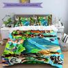 3pcs Italian Brainrot characters1 pattern bedding set duvet cover set includes duvet cover &pillowcases, perfect all season bedroom decoration & gift