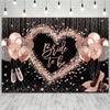 Mr & Mrs – Floral Bow and Pink Heart, Wedding Anniversary Background, Bride and Groom Photography Props, Decorations31