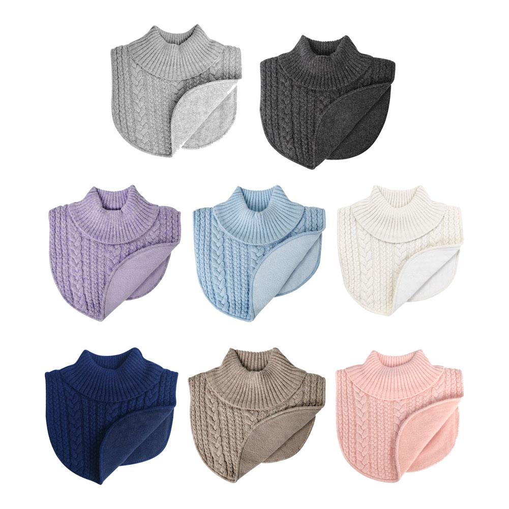 Съемный вязаный воротник-стойка для детей, зимний, теплый, унисекс, обманка для фото, школьной вечеринки