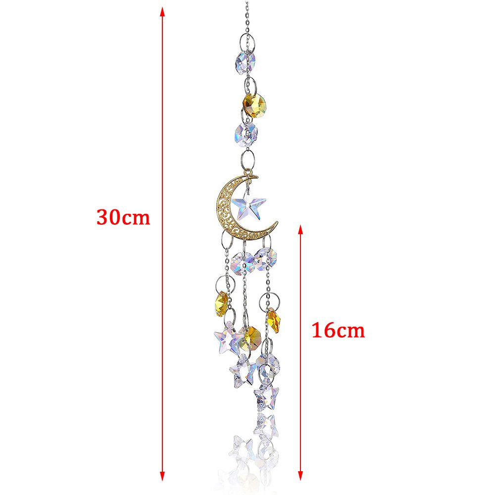 Decoration Indoor Outdoor Crystal Pendant Suncatcher Wind Chimes Hanging Ornament Handmade