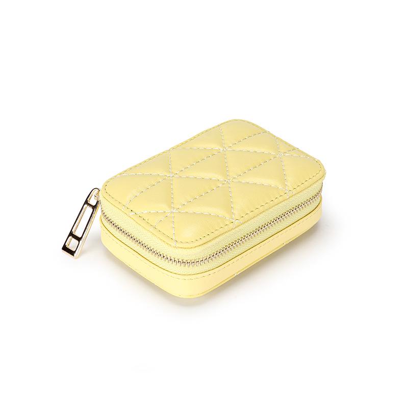 2022 Сумочка для помады из кожи высшего качества: Модная и портативная косметичка с зеркалом HD