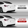 Спойлер для Tesla Model 3 2017-2023, Улучшенный задний спойлер-крыло из АБС-пластика, OEM-накладка на задний багажник, Аксессуары для Model 3 (Матовый черный)