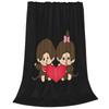 Monchhichi Fluffy and Stylish Flannel Cute Throw Blanket for X Blanket, Blanket, All-Season Washable, Warmth, 50" 40"