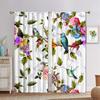 Винтажные цветы, птицы, животные, зеленые листья, тонкие шторы на окна для детей, спальни, гостиной, ванной комнаты, коридора, кухни, двери, домашний декор