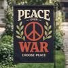 Peace Over War Garden ag, Anti War Protest ag, Human Rights Activist Yard  PPZ