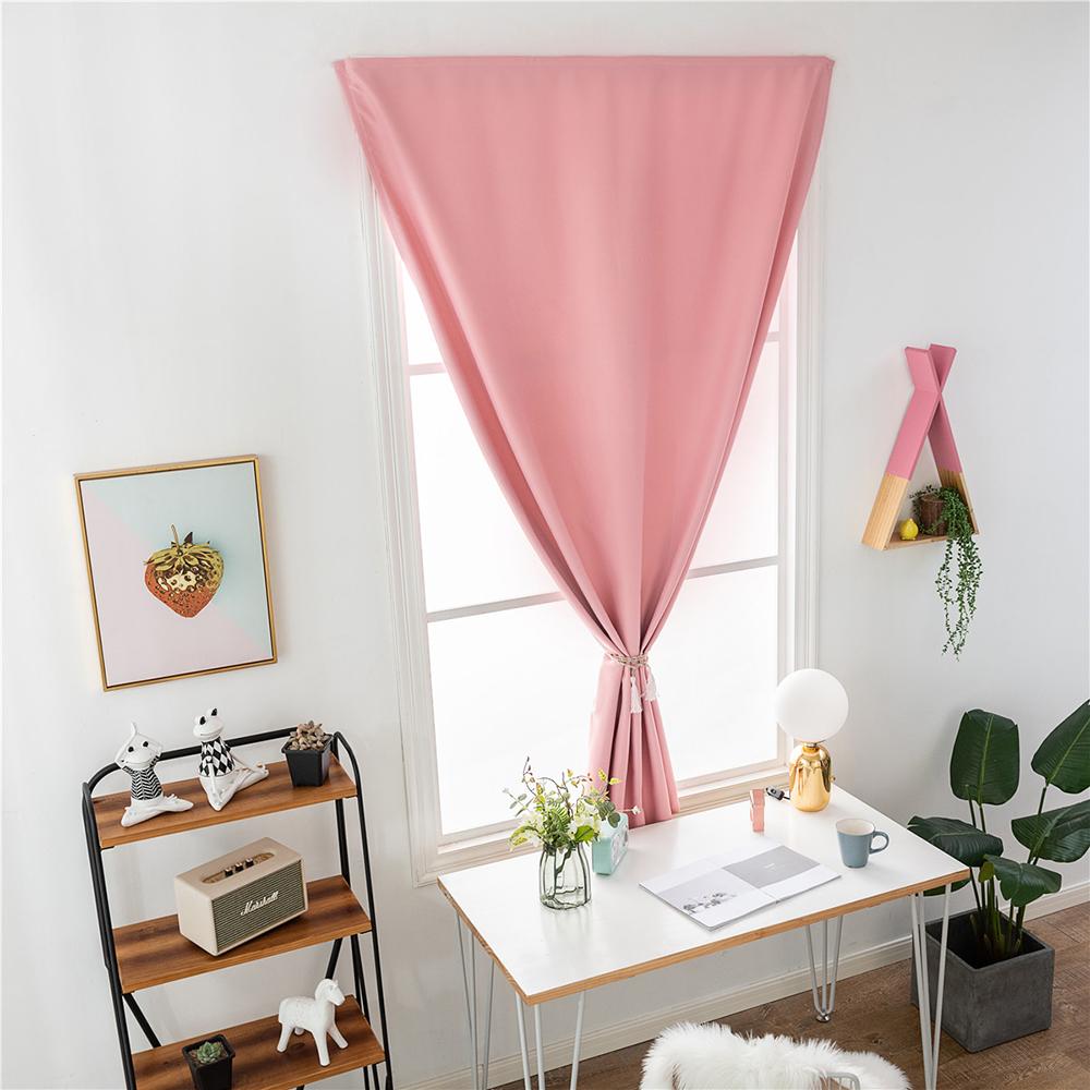 1 шт., занавеска Aoresac для дома, простая однотонная затемняющая двухсторонняя ткань на липучке для дома