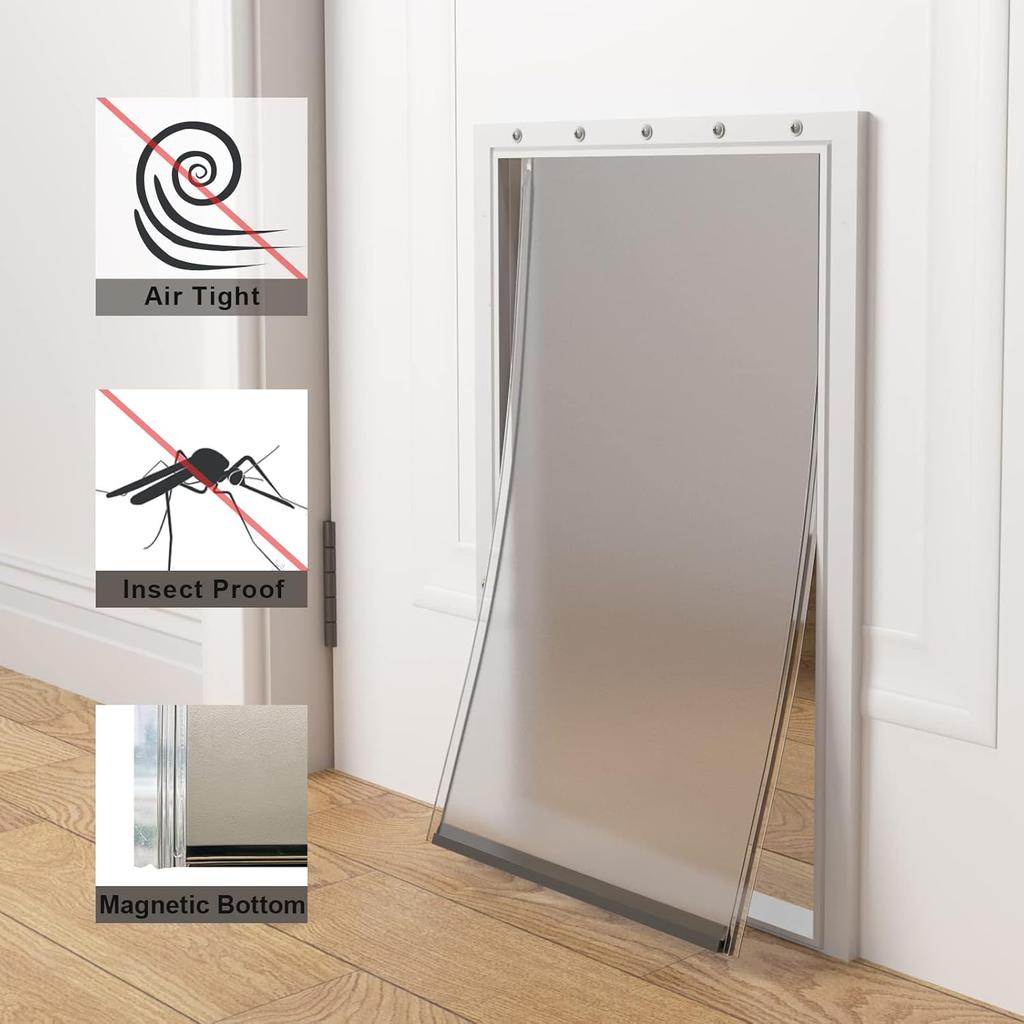 MIAOTONG Large Dog Door Replacement Flaps with Screws, Dog Door Flap Compatible with PetSafe Freedom Doggie Doors PAC11-11039,10 1/8" X 16 7/8",