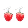 Бижутерия для девочек Яркая Клубника Подвески Женские Модные Аксессуары Серьги-пусеты Украшения Серьги-капли