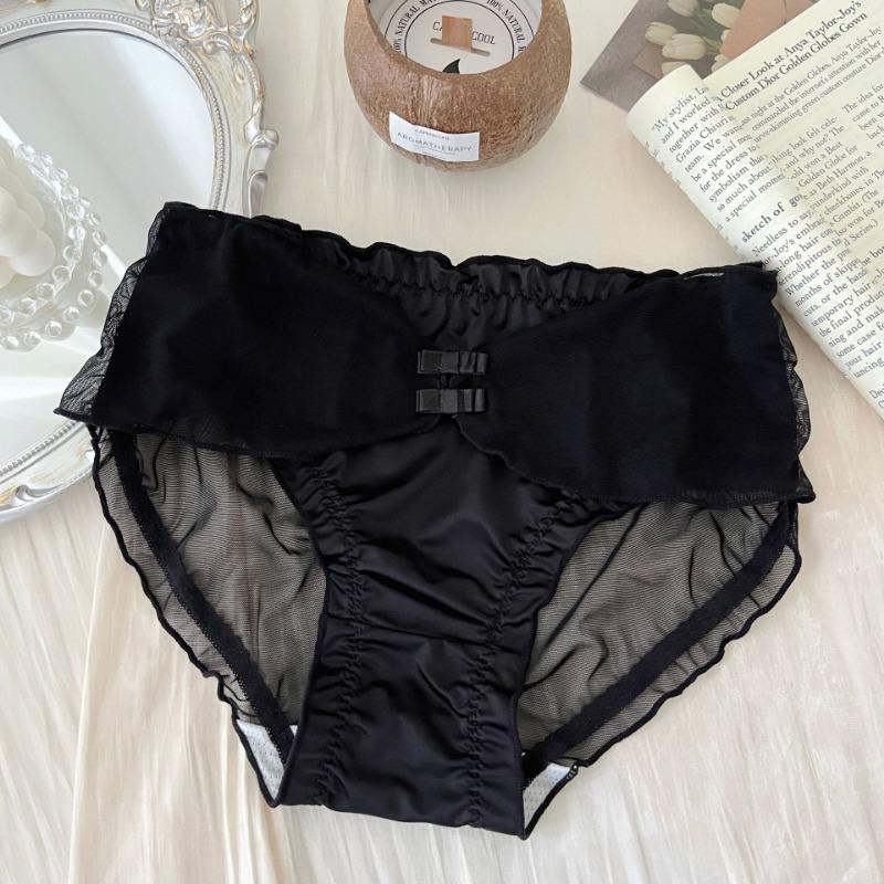 Нижнее белье Girl Pure Desire Wind Satin, летние тонкие милые сетчатые женские треугольные трусики