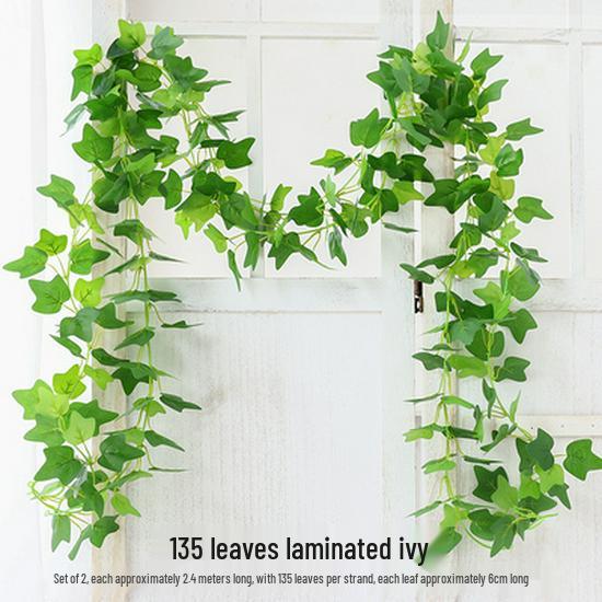 Большие Зеленые Искусственные Листья-Украшения для Плюща и Декора Крыши