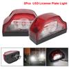 3 LED Number Lamps Waterproof E9 for Lorry Truck Trailer White Light 12V-24V Car License Plate Light