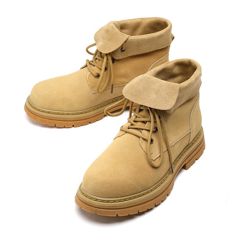 Martin boots couple 2024 new ins British style platform tooling rhubarb boots big head short boots men's shoes 8261-K