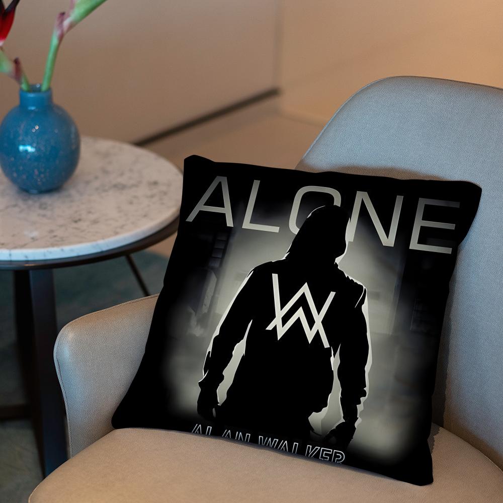 Популярный певец A-Alan Walker Наволочка 2-в-1 Двусторонняя Плюшевая Наволочка для Подушки | Автомобиль/Диван/Кровать | Идеальный Подарок
