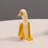 Resin Banana Duck Figurines Unique Animal Ornaments Creative Cartoon Banana Duck  Decor Accessories