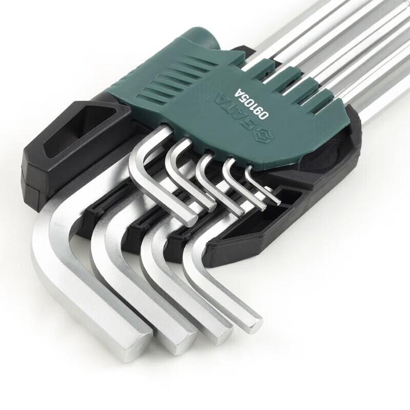 SATA Набор из 9 удлиненных шестигранных ключей с шаровым наконечником