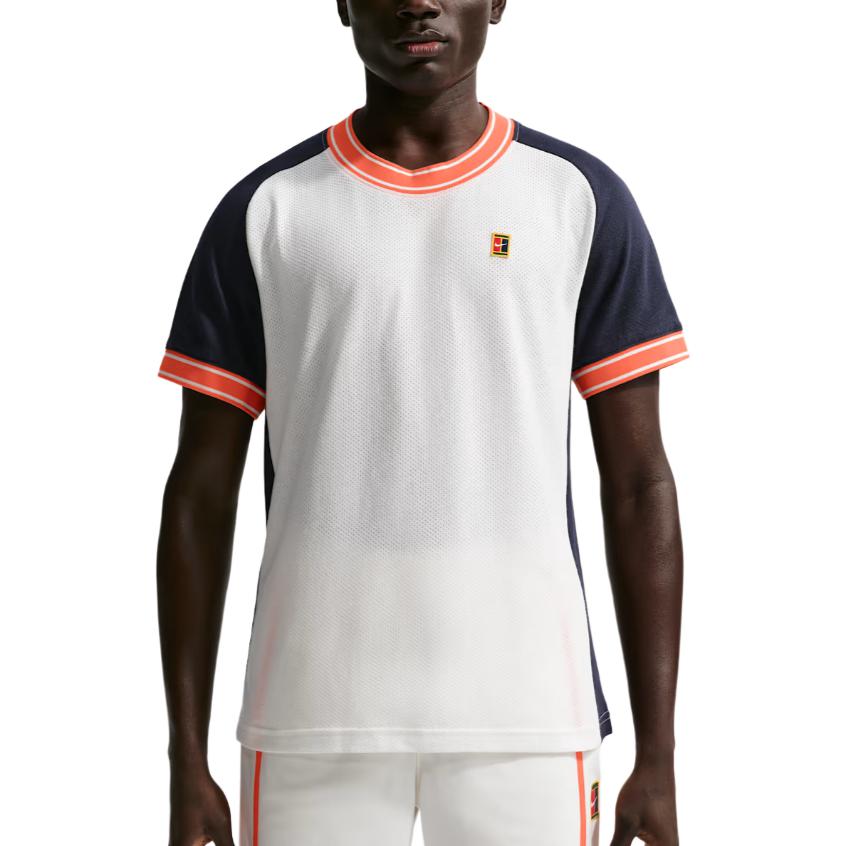 Nike Мужская футболка для тенниса с коротким рукавом Court Heritage FN0318-133
