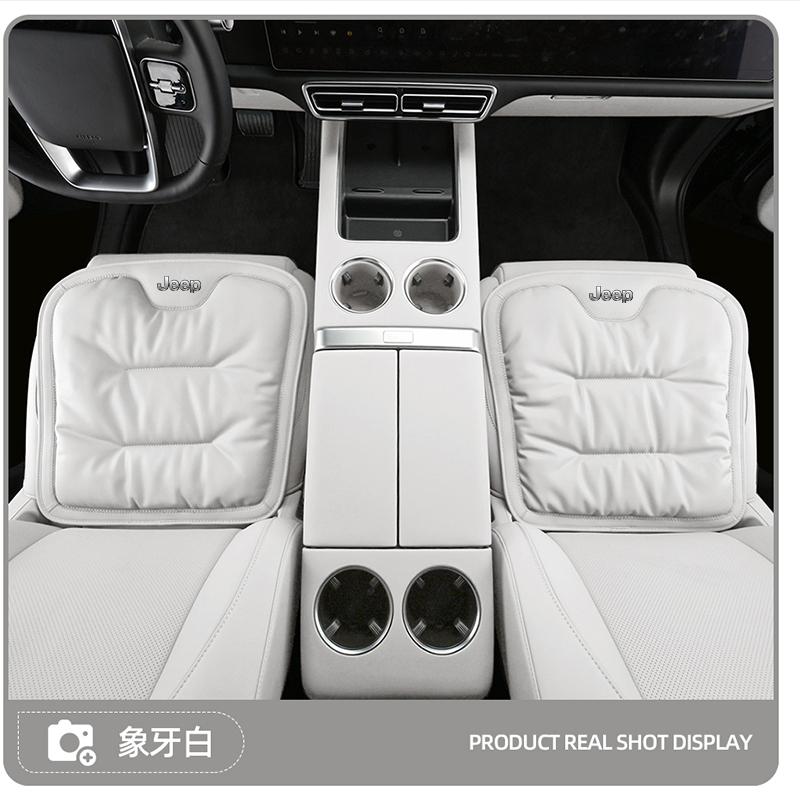 Car Seat Cushion Cover Breathable Leather Protector Mat For Jeep Grand Cherokee Wrangler JK Gladiator Compass Renegade Patriot
