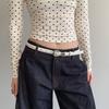 Thin Women's Belt PU Leather Dress Jeans Belt Simple Waist Belt  Ladies