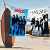 Знаменитое K-pop A-Aespa Банное полотенце Микрофибра Мягкое Впитывающее Воздухопроницаемое Для Девочки Детей Декоративное Мультяшное Пляжное полотенце