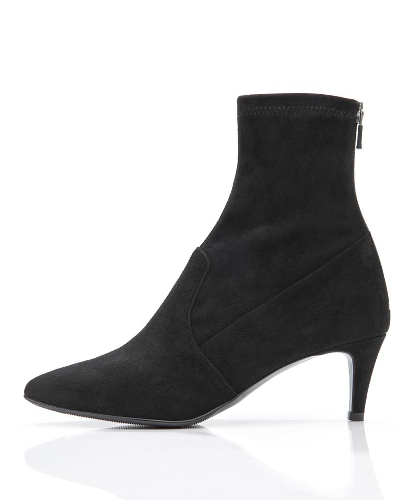 2Comm Suede Stiletto Ankle Boots [Black]