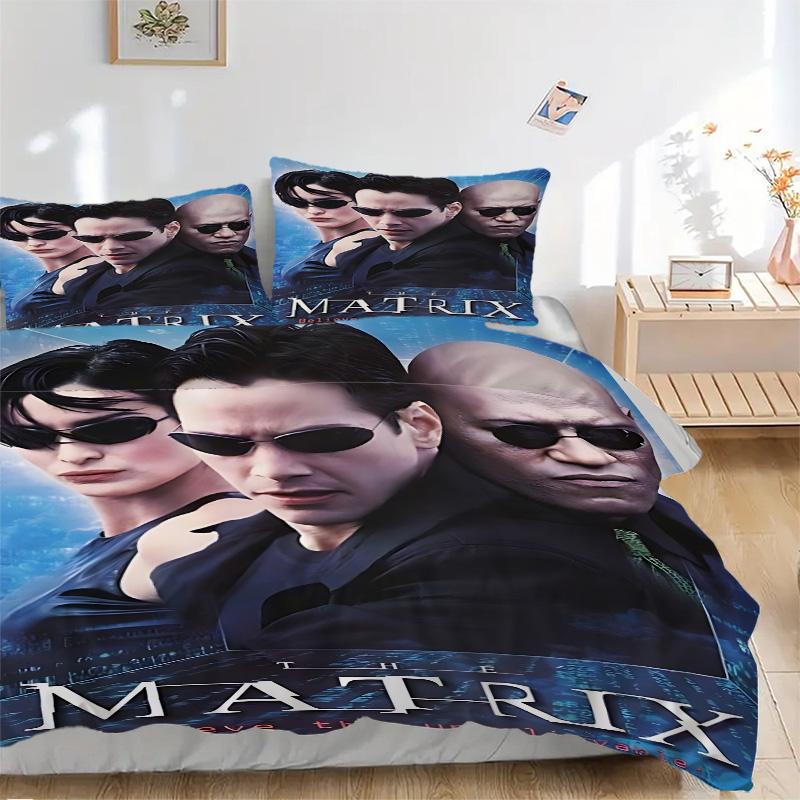 Matrix Unbelievable Reality Print 3Pcs Bedding Setduvet Cover With 2 Bedropillowcase Home Birthday Gift