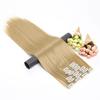 XINRAN Hair Extension Synthetic Straight Hair Clips For Women 150g High Temperature Fiber