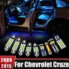 Для Chevrolet Cruze 2009 2010 2011 2012 2013 2014 2015 6 шт. Автомобильные светодиодные лампы Лампы для чтения Свет в багажнике Внутренние автоаксессуары