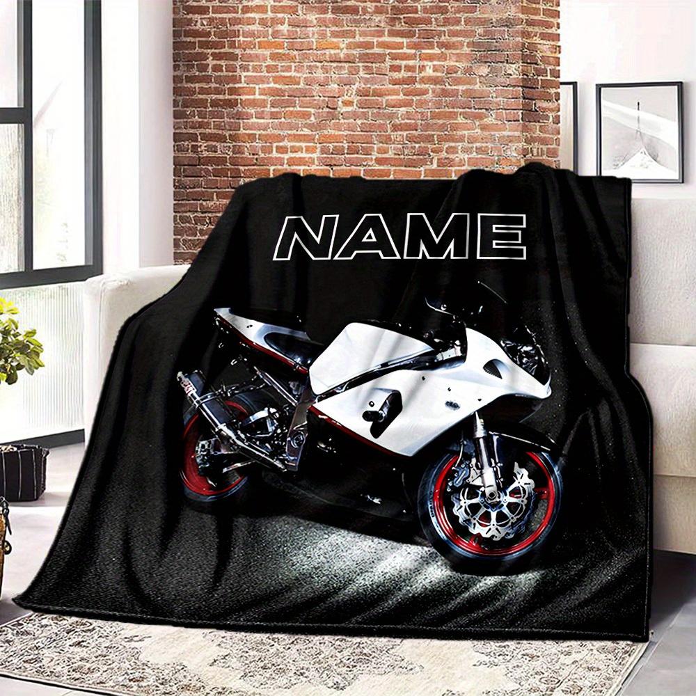 Motorcycle Customize Your Name Blanket Warm Comfortable And Soft Blankets Are Suitable For Home Lunch Break Blanket Office Sofa Sofa Gift To Relatives