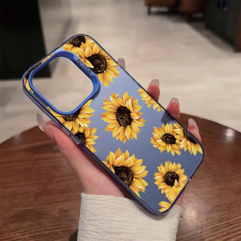 Чехол Sunflower для iPhone 16 Samsung A55 A35 A34 S24 FE Xiaomi Redmi Note 13 Pro 14C Huawei Honor 200 противоударный бампер для телефона с защитой от царапин