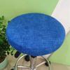 1 Bar Stool Cover Round Stool Cover with Elastic Bands Bar Stool Seat Cover Slipcover Washable Stool Cushion Cover Feature Stretch Fabric Dia D30-34cm