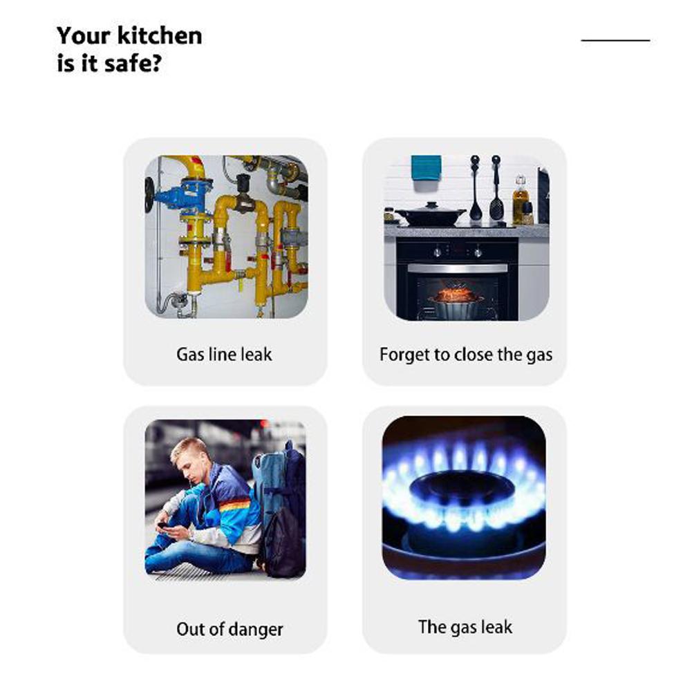 Tuya Wi-Fi датчик природного газа бытовой интеллектуальный детектор горючего газа сигнализация утечки газа