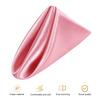 12 Pcs Nordic Style Satin Napkins Square Smooth Fabric Solid Color Anti-wrinkle Wedding